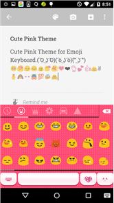 imagem Teclado rosa bonito Emoji Amor