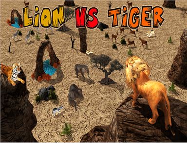 imagem Leão Vs Tiger Wild Adventure