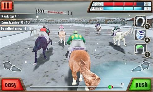 Corrida de Cavalos imagem 3D
