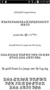 Fonts for FlipFont 50 Gothic image