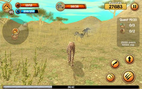 Wild Cheetah Sim 3D image