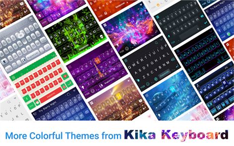 la imagen del teclado Emoji Kika luz de neón