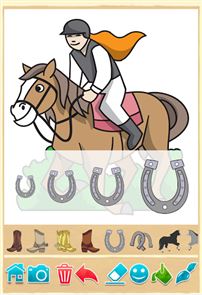 Horse Coloring Book image