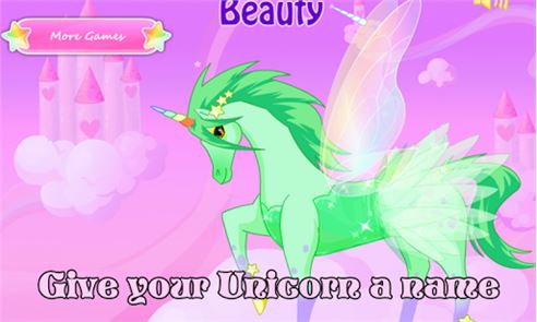 Unicornio vestir - imagen juego chica