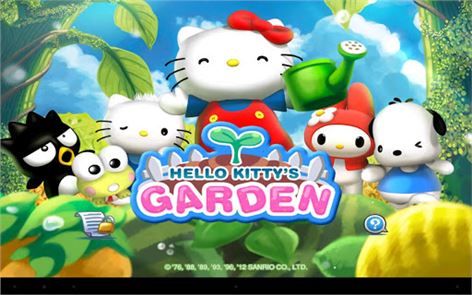 imagen jardín de Hello Kitty