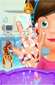 Mão & imagem Jogos Doutor crianças prego