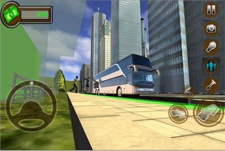 Simulador de imagen verdadero conductor de autobús
