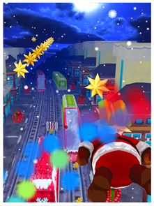 Santa Runner :imagen Navidad metro Surf