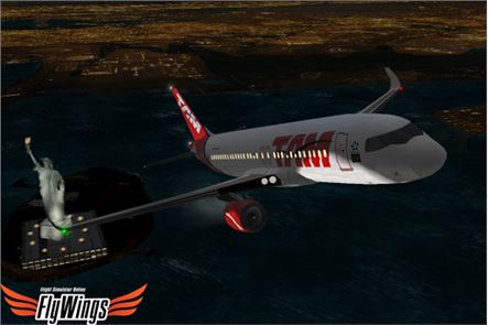 Flight Simulator Night NY Free image