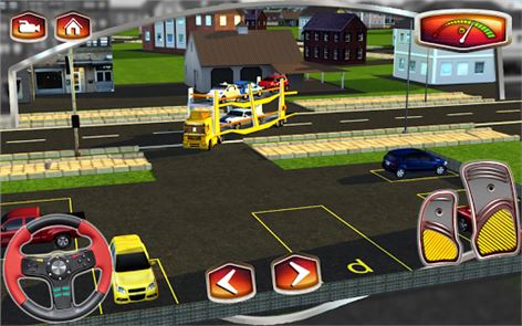 3D Transporte de coches Remolque imagen Libre