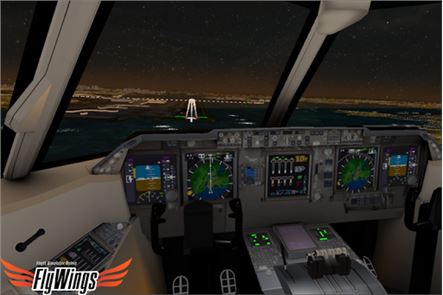 Flight Simulator Night NY Free image