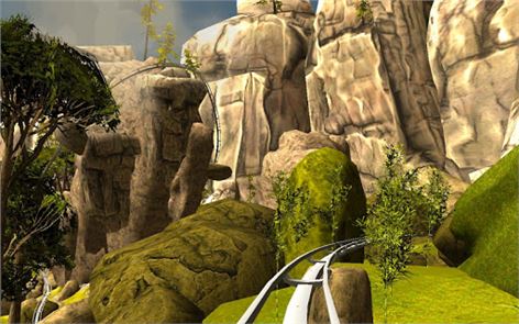 imagem RollerCoaster VR real do dinossauro