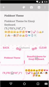 Pink Knot Emoji Keyboard Theme image