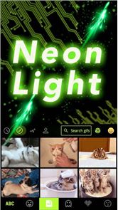 imagem Teclado Neon Light Emoji Kika