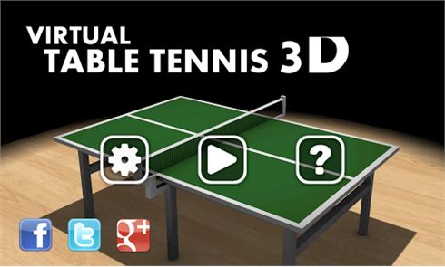 Mesa de ping pong imagen virtual en 3D