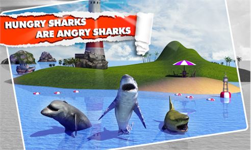 imagen Tiburón 3D Simulator enojado