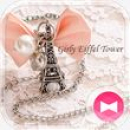 Lindo tema de femenino Torre Eiffel-