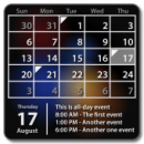Mês widget de calendário + Agenda
