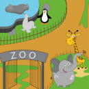 Visita ao zoológico para crianças