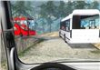 Mountain Tourist Bus Driving