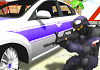 Policía de persecución de coches en 3D