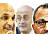 Os políticos libaneses – Etiquetas para WhatsApp