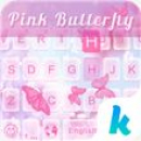 Mariposa rosada Keyboard Theme