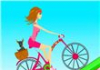 Biker Girl Hill Climb Cycling