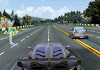 Driving in speed car