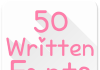 Fonts for FlipFont 50 Written