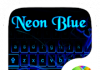 Neón azul GO Keyboard Theme