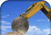 Excavadora pesada: cortador de piedra