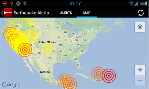 Earthquake Alerts Tracker image