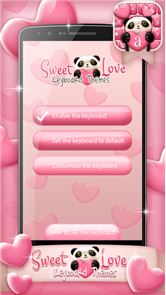 Temas de la imagen del teclado Sweet Love