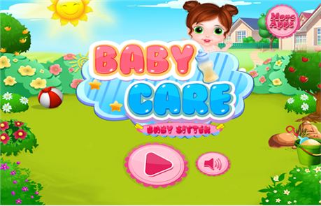 Cuidado baby-sitter do bebê & imagem daycare