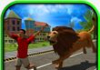 Irritado 3D Ataque Lion